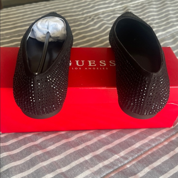 GUESS Black Sparkle Flats - Picture 4 of 6